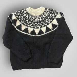 Polo Sport Ralph Lauren Wool Fair Isle Hand Knit Nordic Sweater XL